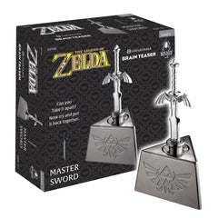 Hanayama Master Sword puzzle with cylindrical piece for focused problem solving.