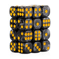 Handan 24-piece 16mm dice with black pearl pattern for Yahtzee and family games