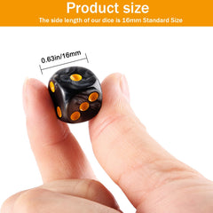 Handan colorful 24-piece dice set for classroom activities and home game nights
