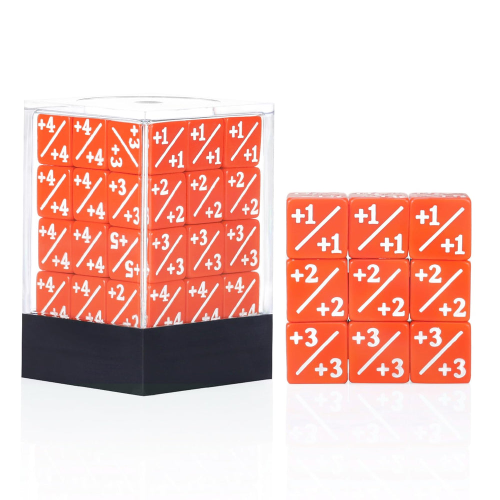 Handan 36-piece MTG counter dice in orange, ideal for quick life tracking during games