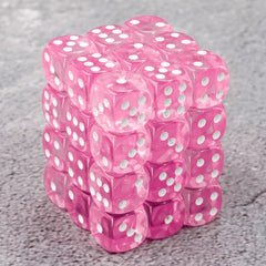 Bulk-pack display of Handan 12mm dice for group games