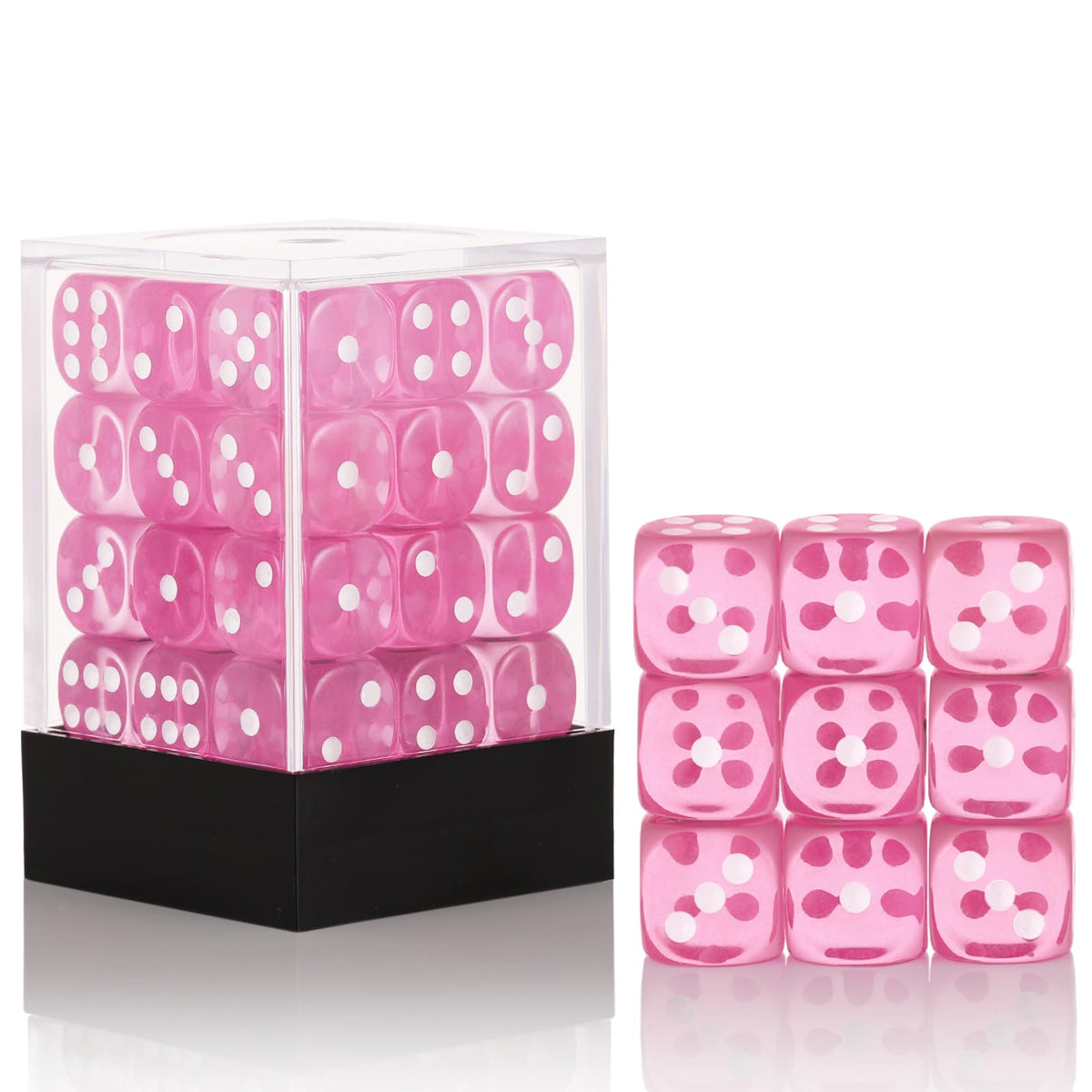 Handan 12mm mini dice with pink box for portable play