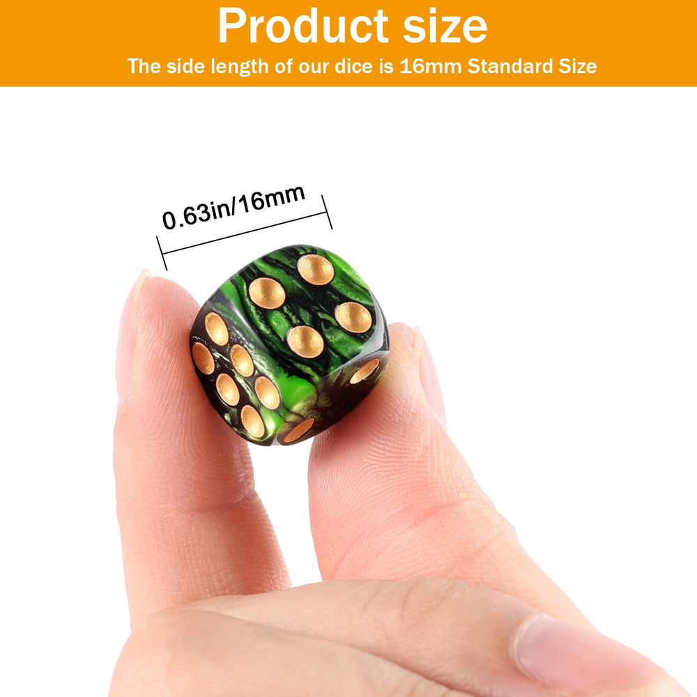 Handan dice close-up showing smooth surface and clear pips for comfortable rolling.