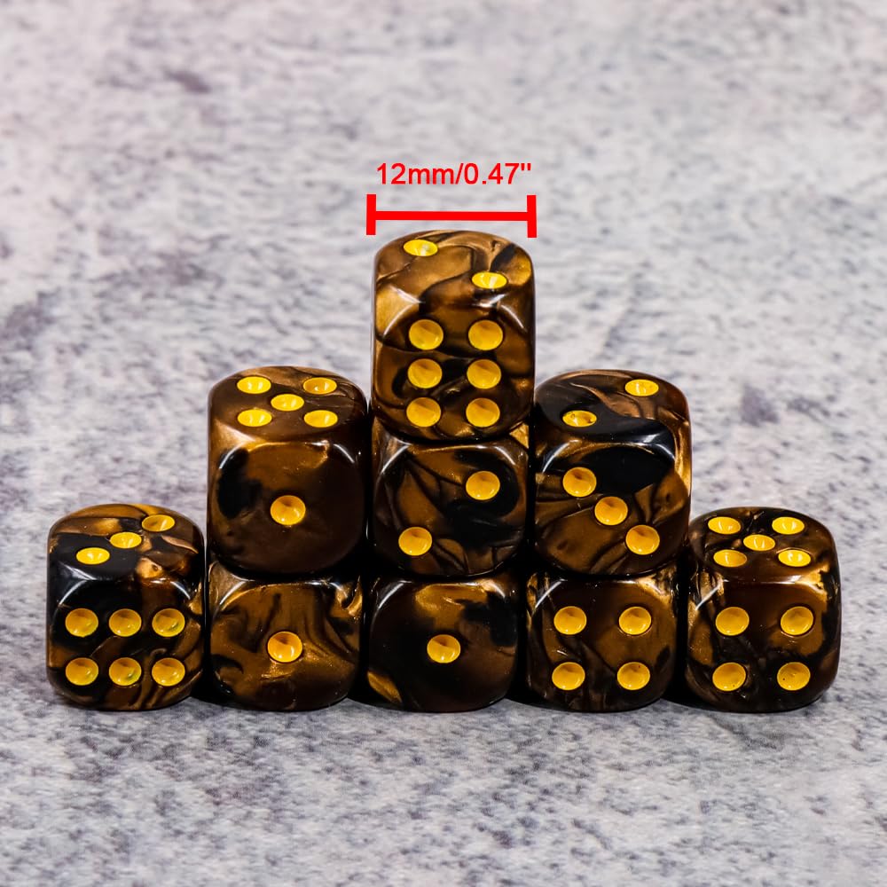 Handan dice set ideal for Yahtzee and Farkle with durable acrylic dice.
