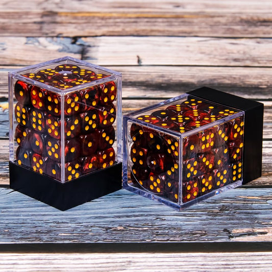 Handan durable acrylic dice with traditional pips for reliable rolling.
