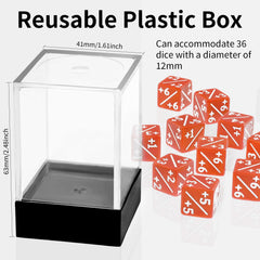 Handan polyresin dice with white painted lettering, durable for long sessions