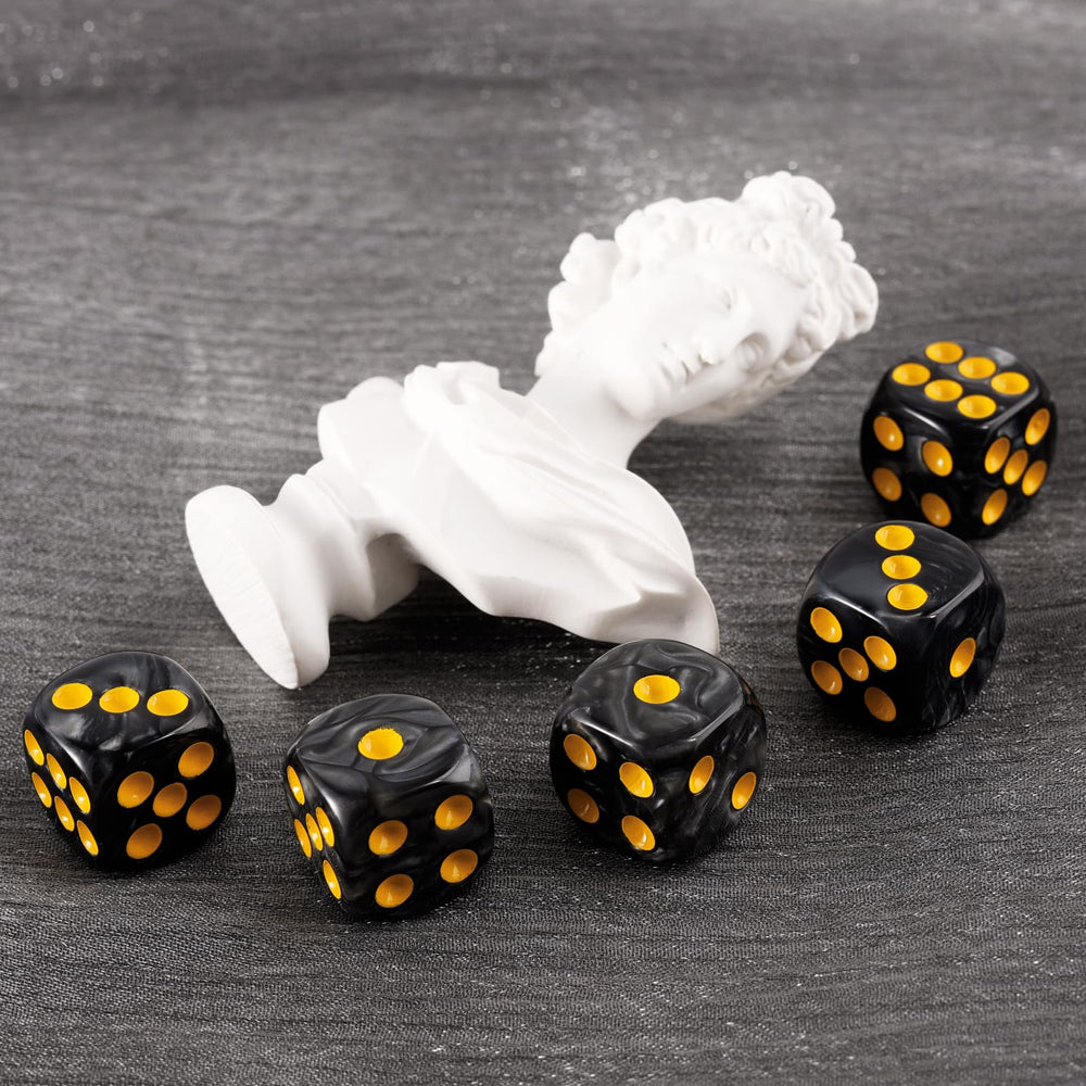 Handan Yahtzee-ready dice set in pearl pattern