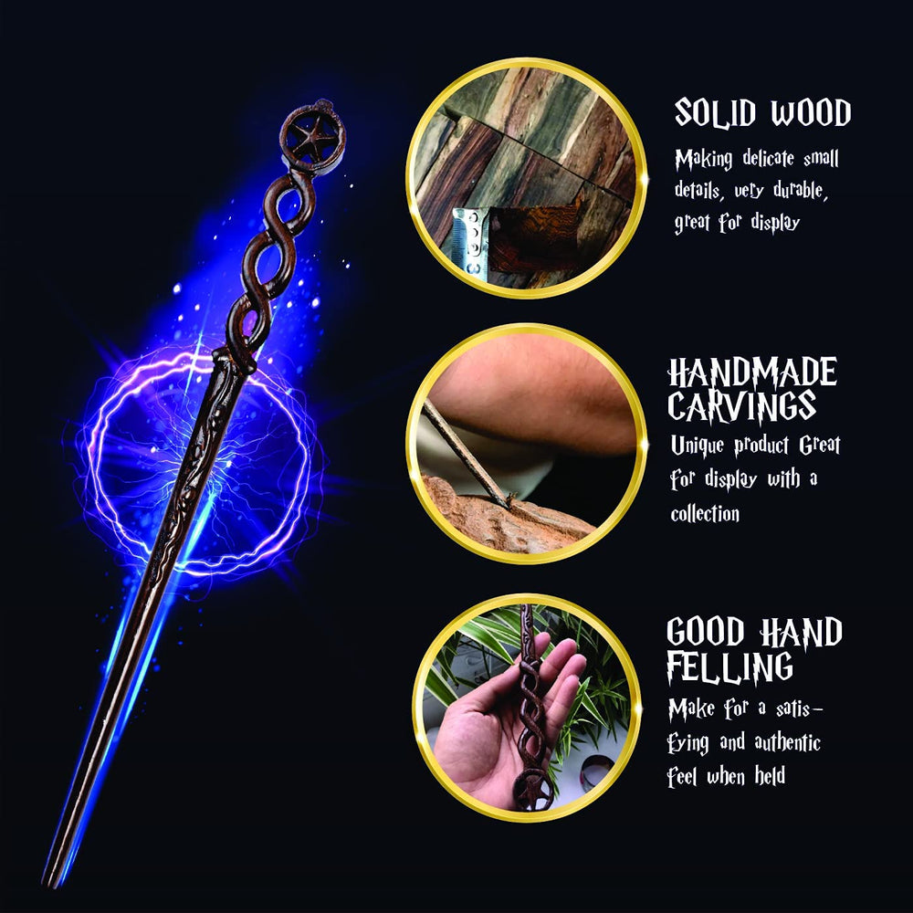 Handicraftviet-solid wood wand closeup emphasizing durability and natural grain