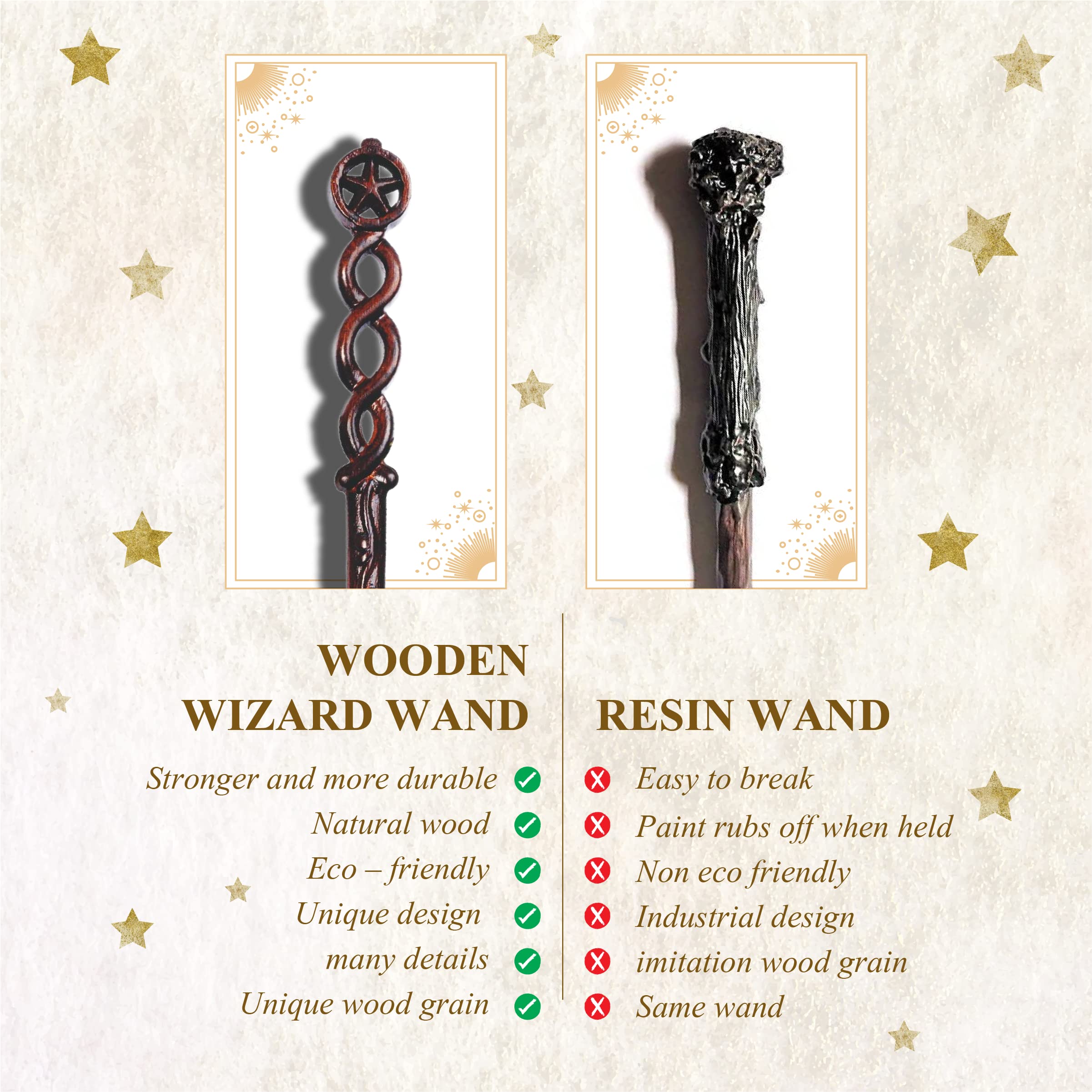 Handicraftviet wand ideal for Halloween decorations and magical vibes