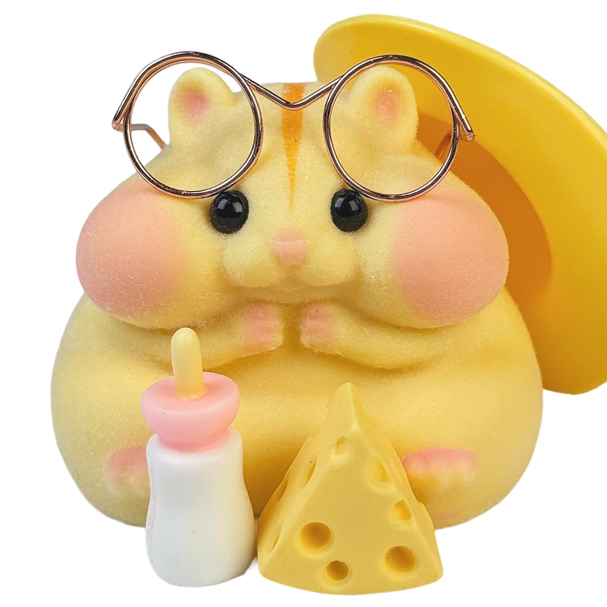 Handmade Taba Squishy Hamster Toy close-up face—great for tactile focus and stress relief