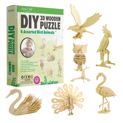 Hands Craft 3D parrot puzzle image, vibrant colors for engaging play