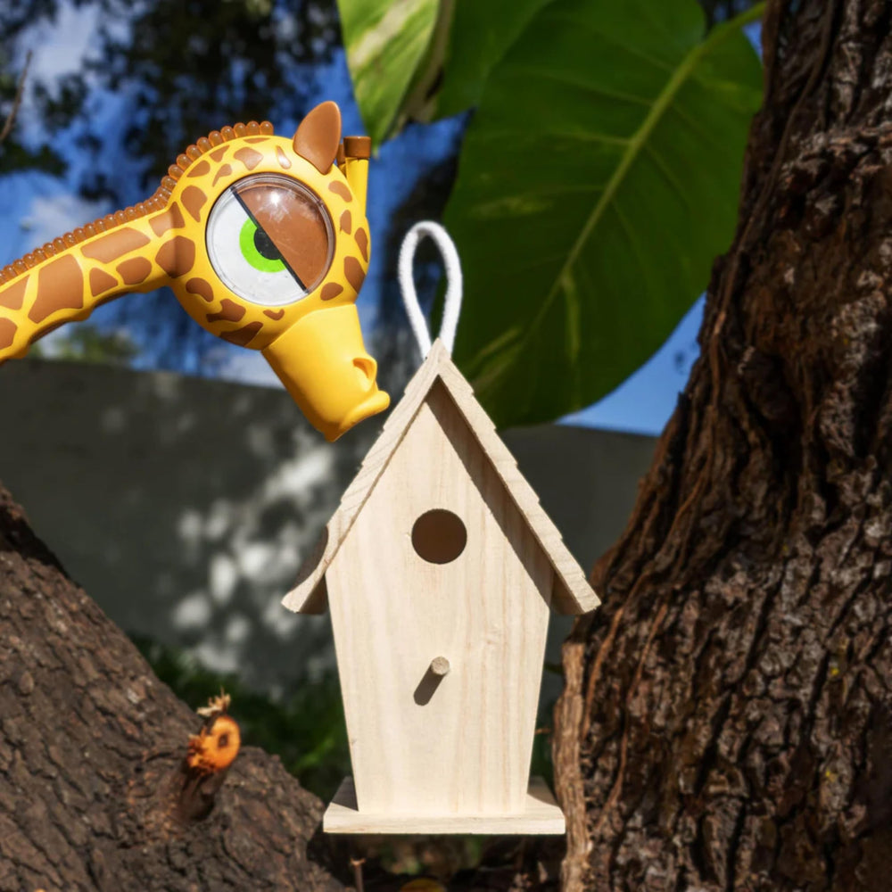 Durable child-safe materials used in Handy Famm giraffe hammer