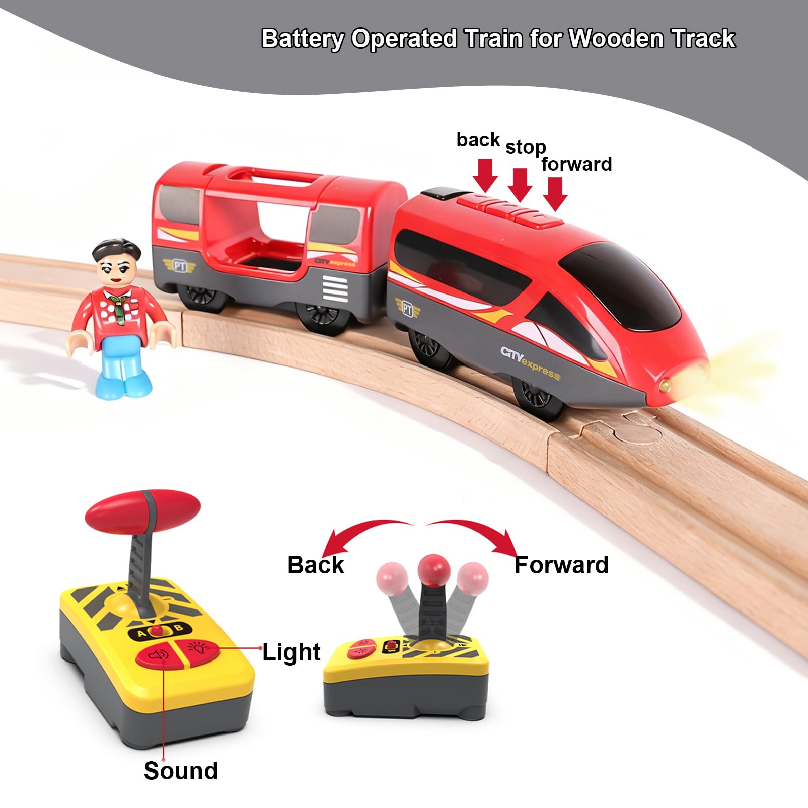 Hanqiann remote control unit enables precise forward, backward, stop actions