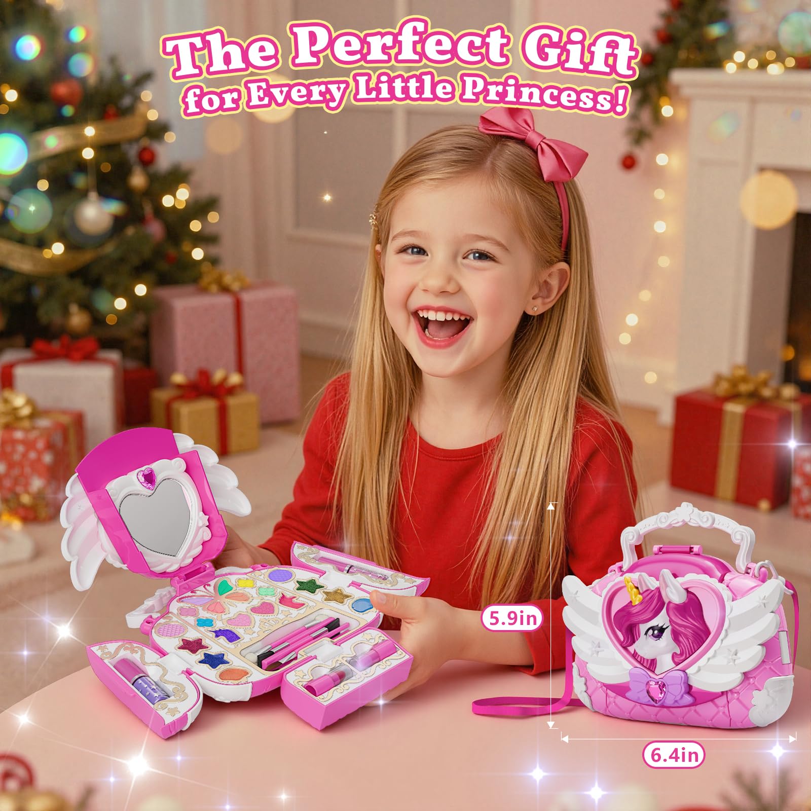 Hanroni unicorn makeup set with dreamy details that captivate young fashion lovers.