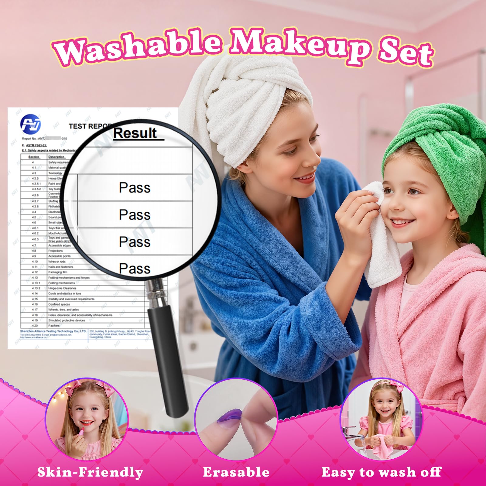 Hanroni unicorn makeup gift set ideal for birthdays and celebrations.