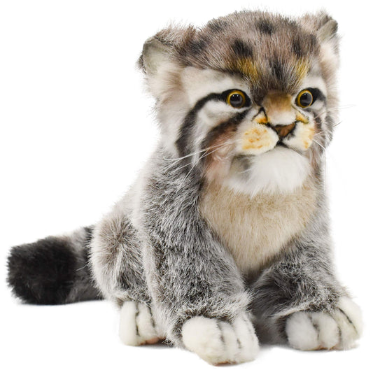 Hansa Pallas Kitten 12-inch close-up shows ultra-soft plush fur for cozy hugs.