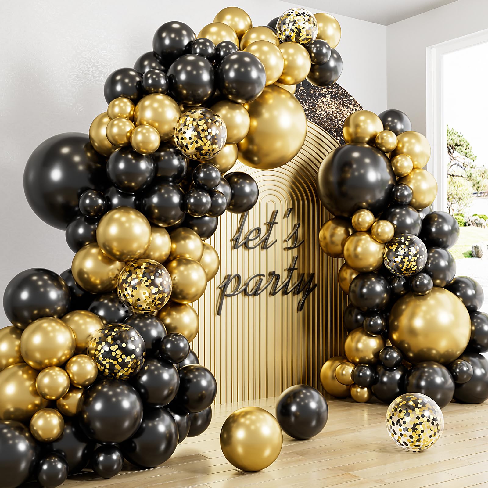 Haolongfa black 18-inch balloon suitable for elegant display