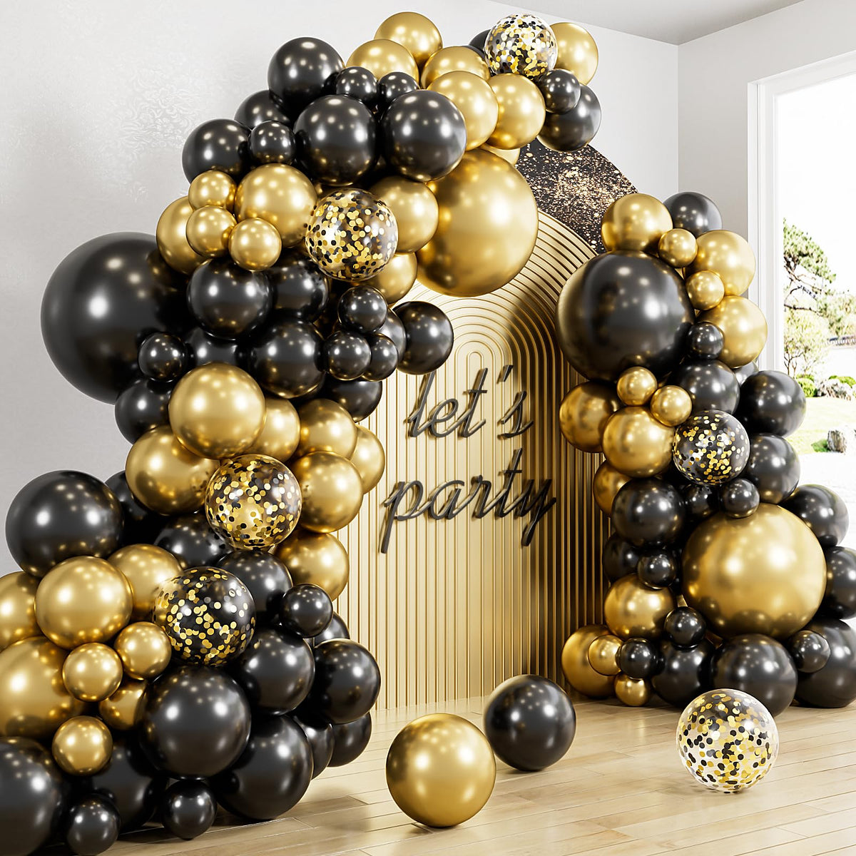 Haolongfa black 18-inch balloon suitable for elegant display