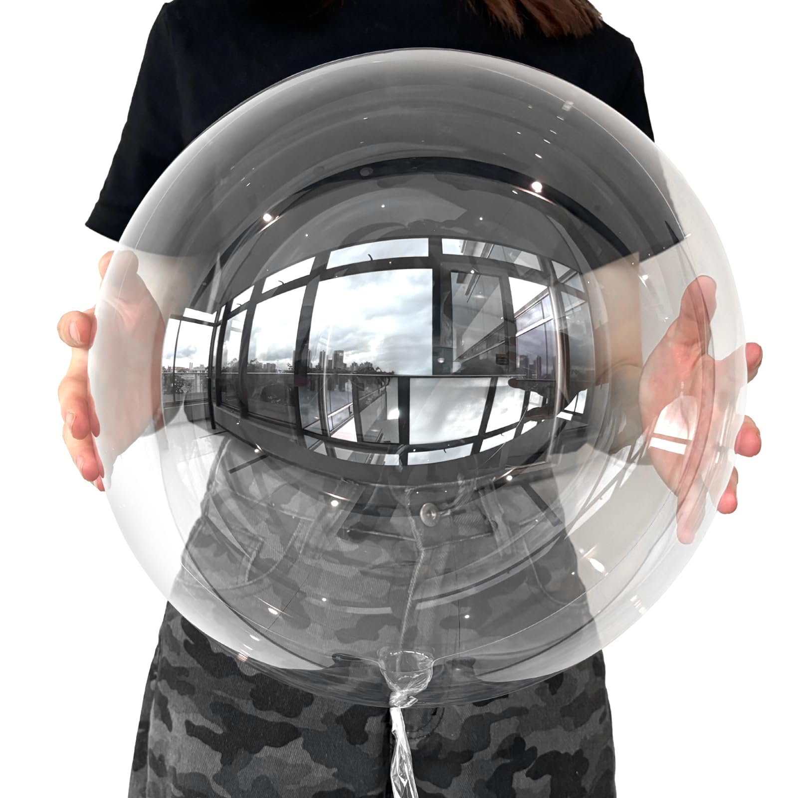 Haolongfa Bobo Balloons 24-inch clear balloon for DIY decor and stuffing