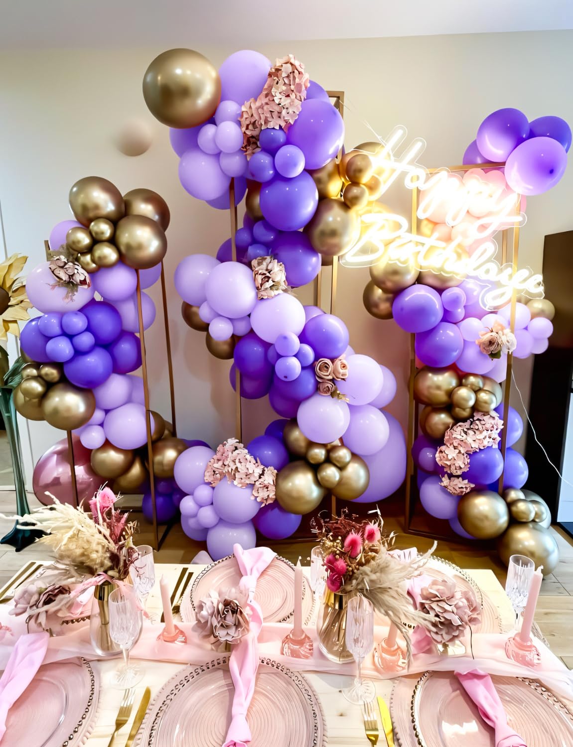 Haolongfa dark purple 10in balloons create elegant contrast