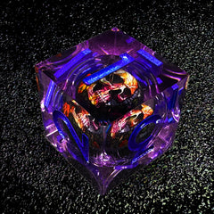 HAOMEJA resin skull-ornament dice adds striking aesthetic to RPG table.