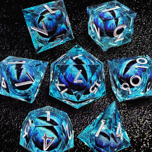 HAOMEJA Dragon Eye DND dice bag blue for portability and gifting