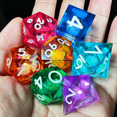 HAOMEJA DND D12 resin dice with precision edges ideal for critical hits.