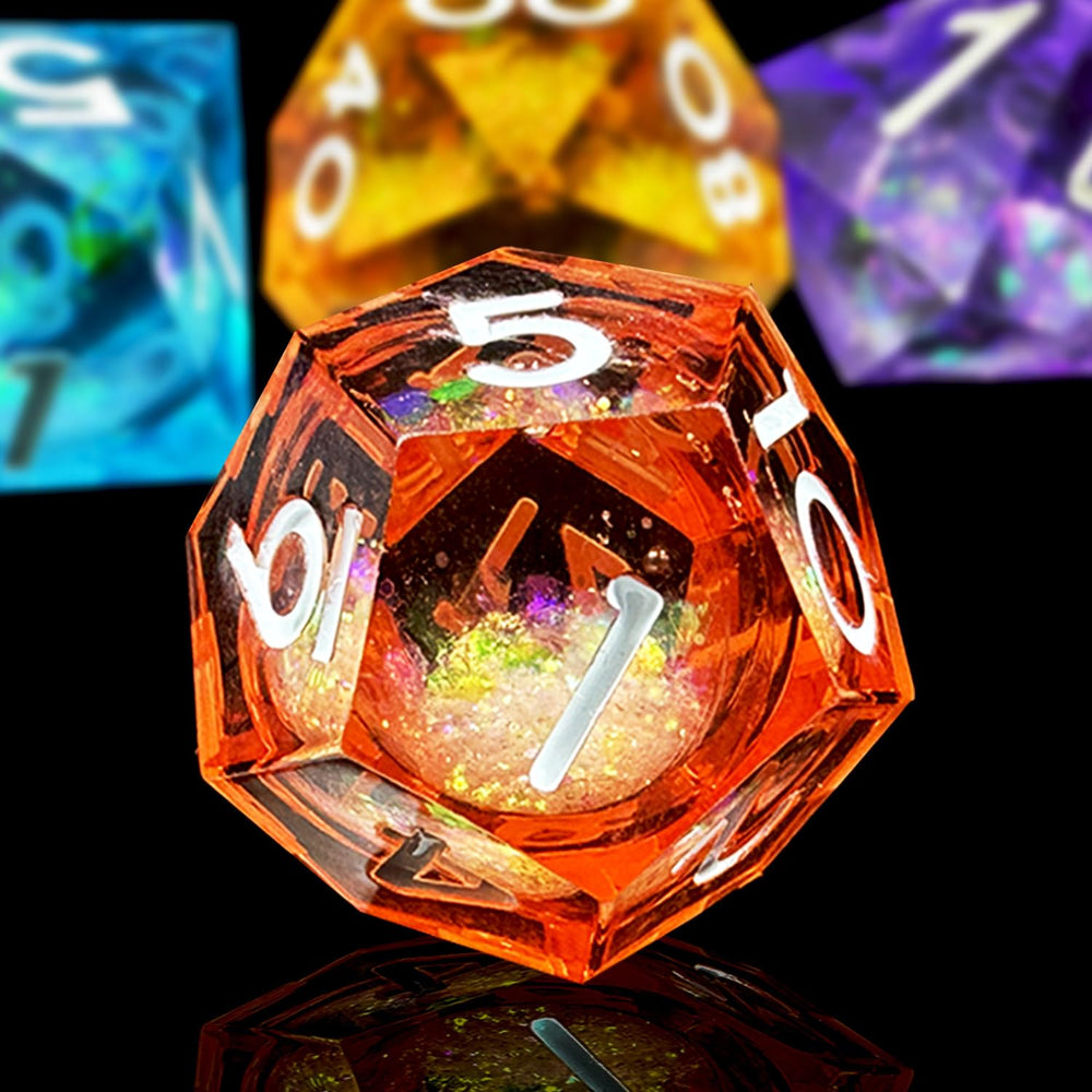 HAOMEJA D6 polyhedral resin dice provide reliable results in fast rounds.