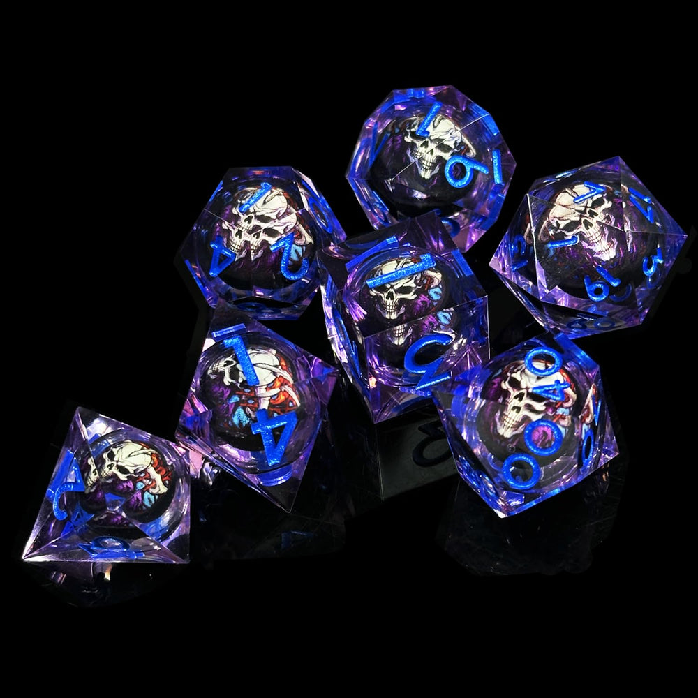 HAOMEJA skull D&D dice D100 high-detail numerals for percentage checks.