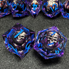 HAOMEJA skull D&D dice D6 bold silhouette for everyday RPG sessions.