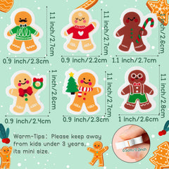 Haooryx gingerbread men erasers offer colorful 1 inch designs for desks and learning.