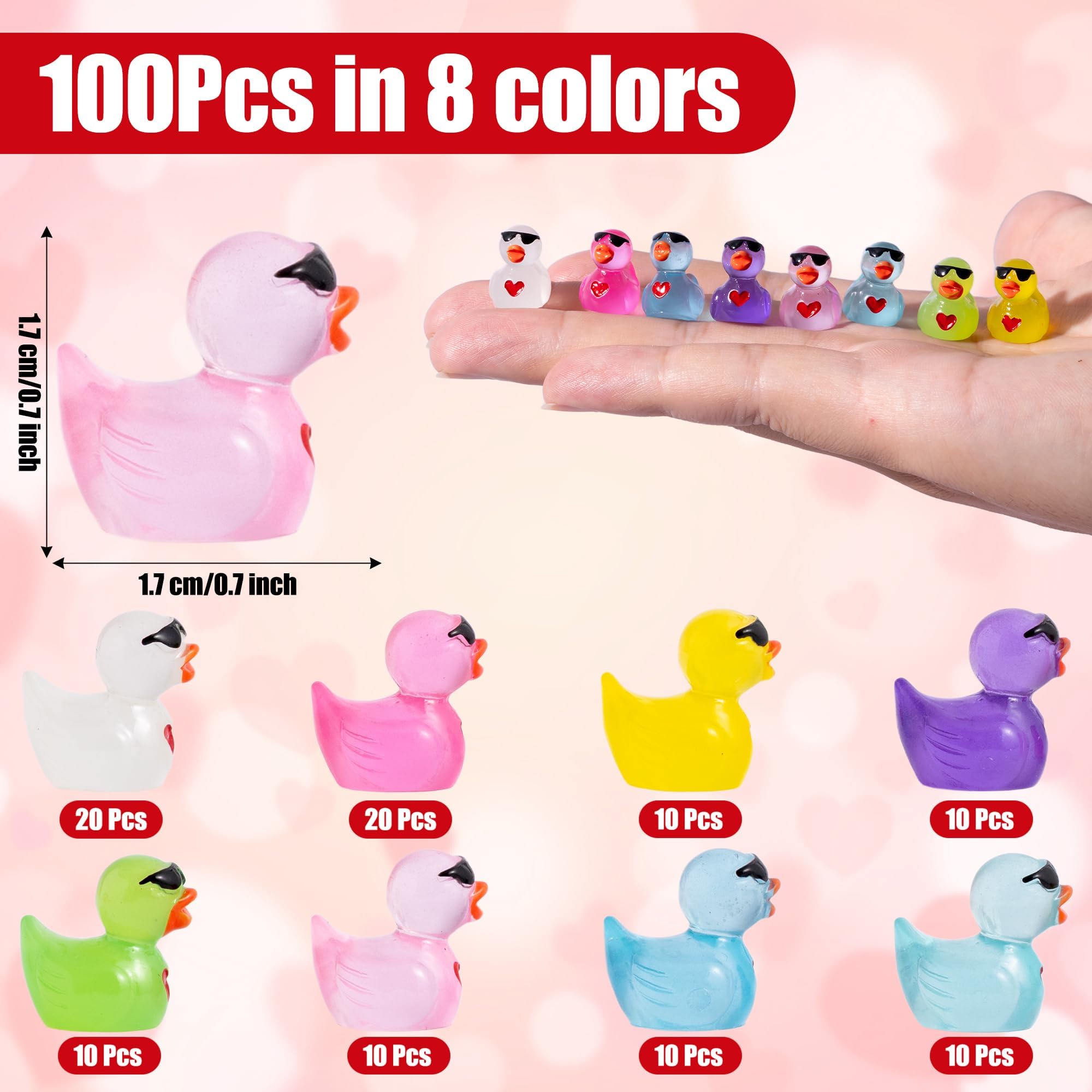 Haooryx glow-in-the-dark ducks with sunglasses add whimsical night ambiance