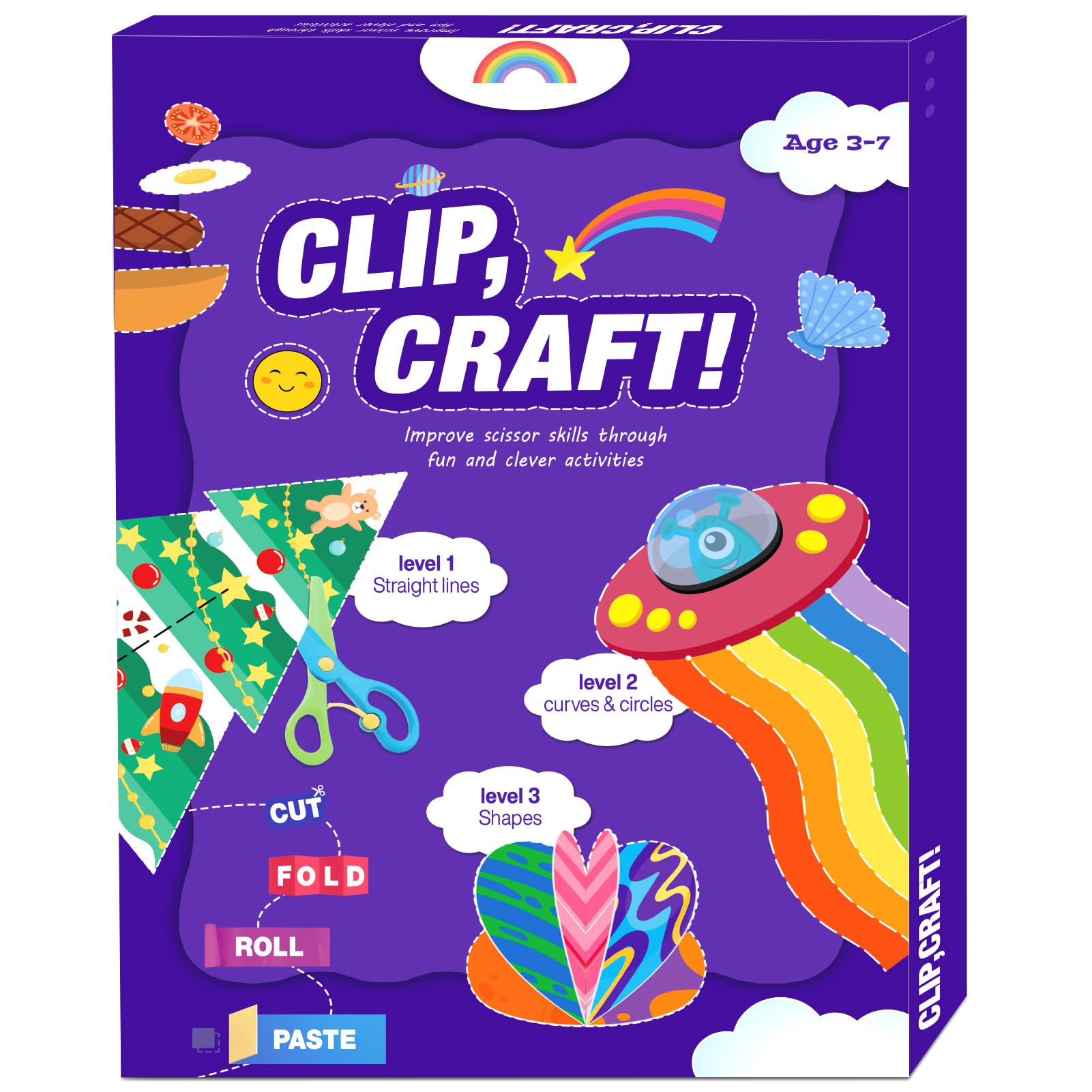 HAOWWLAI toddler scissor skills book cover with beginner-friendly design