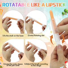 Haoyond color chalk inspires outdoor art for kids.