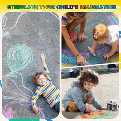 Haoyond refill chalks provide continuous color for doodling