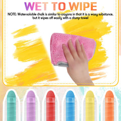 Haoyond sidewalk chalk kit for kids to write on surfaces.