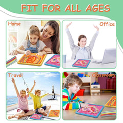 HAPATOYS travel-friendly board shown with included bag for on-the-go calm.