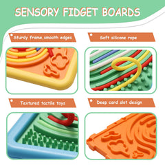 HAPATOYS sensory board silicone surface closeup highlighting soft texture