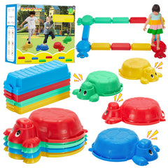 HAPATOYS Balance Beams and Stepping Stones in action to boost kid agility