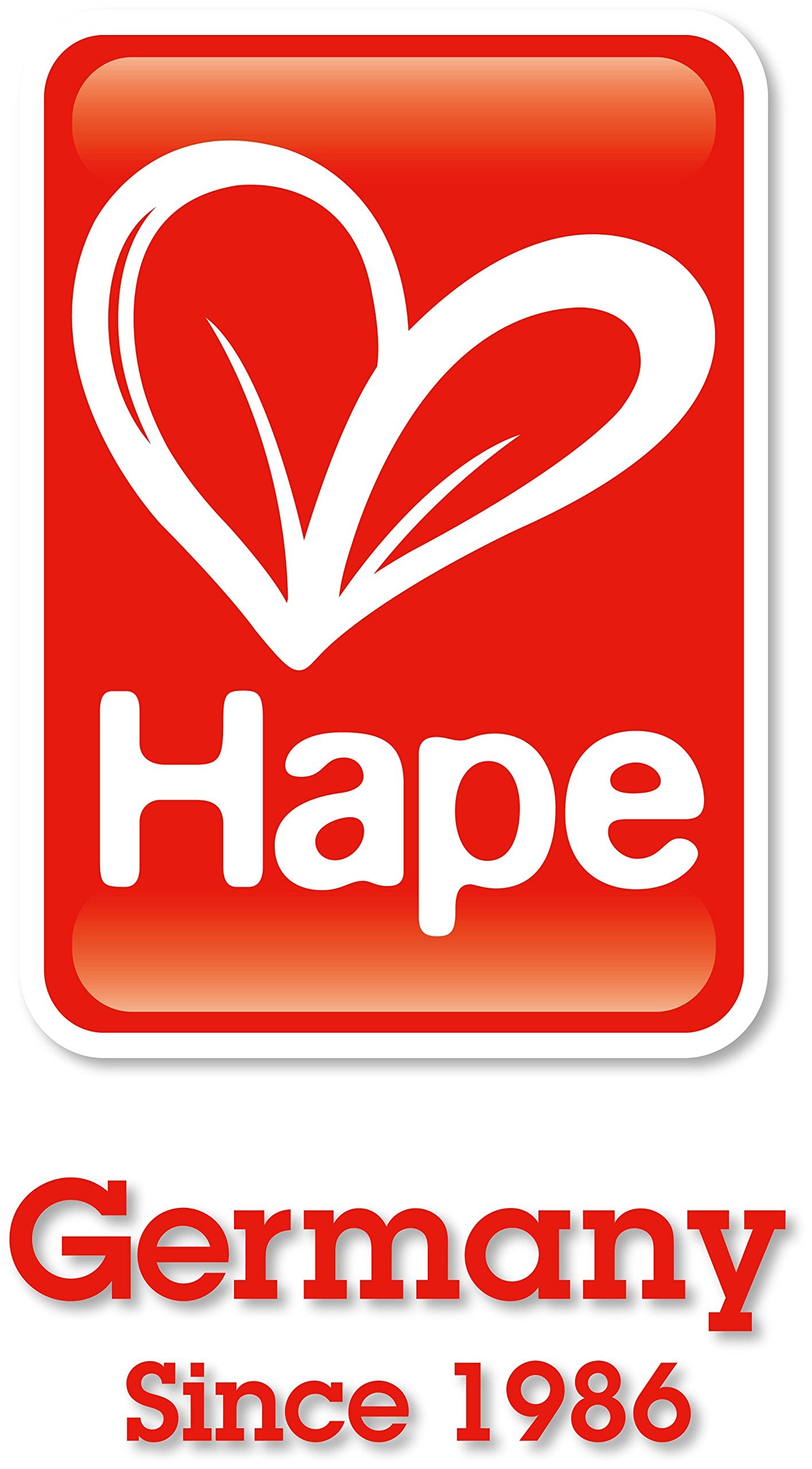 Hape coffee maker with durable wood construction supports long-lasting play.