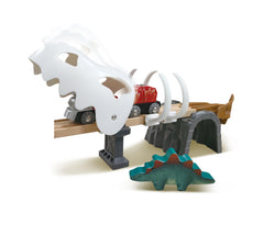 Hape Dinosaur Railway Adventure Set includes 30 accessories for storytelling
