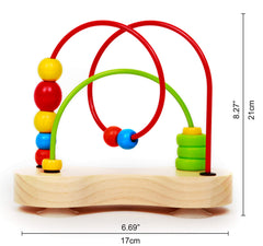 Hape Double Bubble Maze wooden base with durable, non-toxic finish.