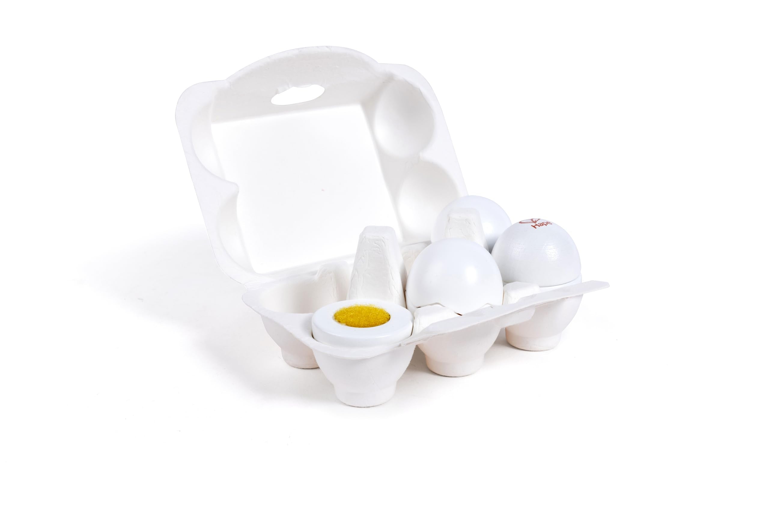 Hape egg carton shells peel for realistic pretend play