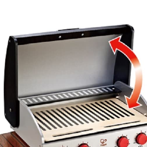 Hape Gourmet Grill with collapsible side table adds convenient prep space during play.