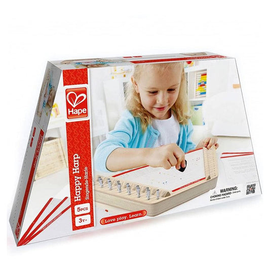 Hape Happy Harp being played by a child, fostering early musical exploration.