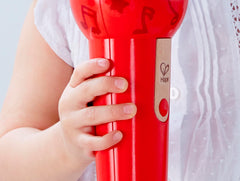 Hape Mighty Echo Microphone age 12 months up guidance in product image
