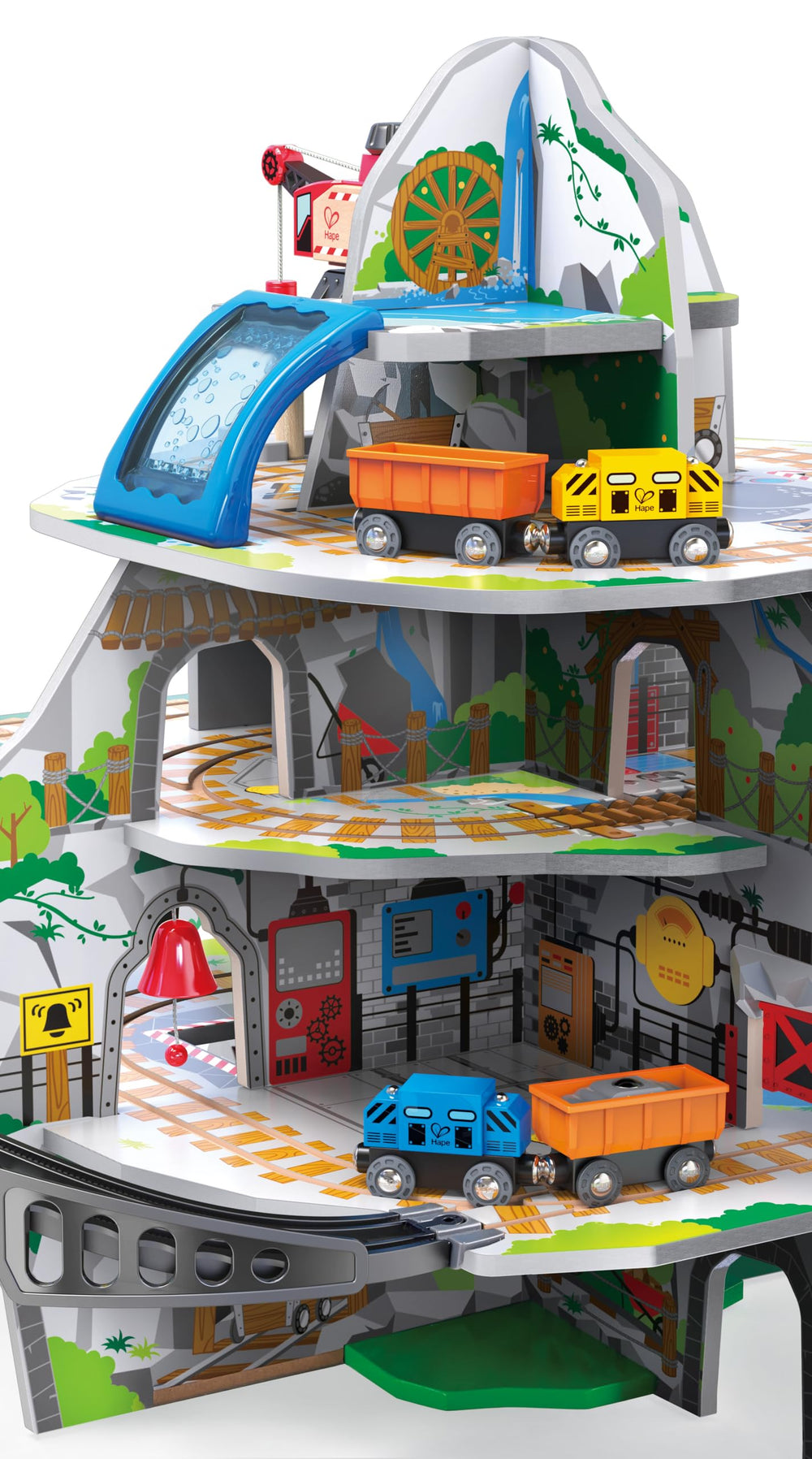 Hape Mountain Mine rope bridge adds a hanging challenge for adventures