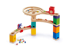 Hape Quadrilla Race to Finish wooden construction offers heirloom-quality play.