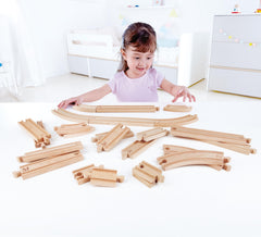 hape expansion adapters enable seamless compatibility with other wooden track brands