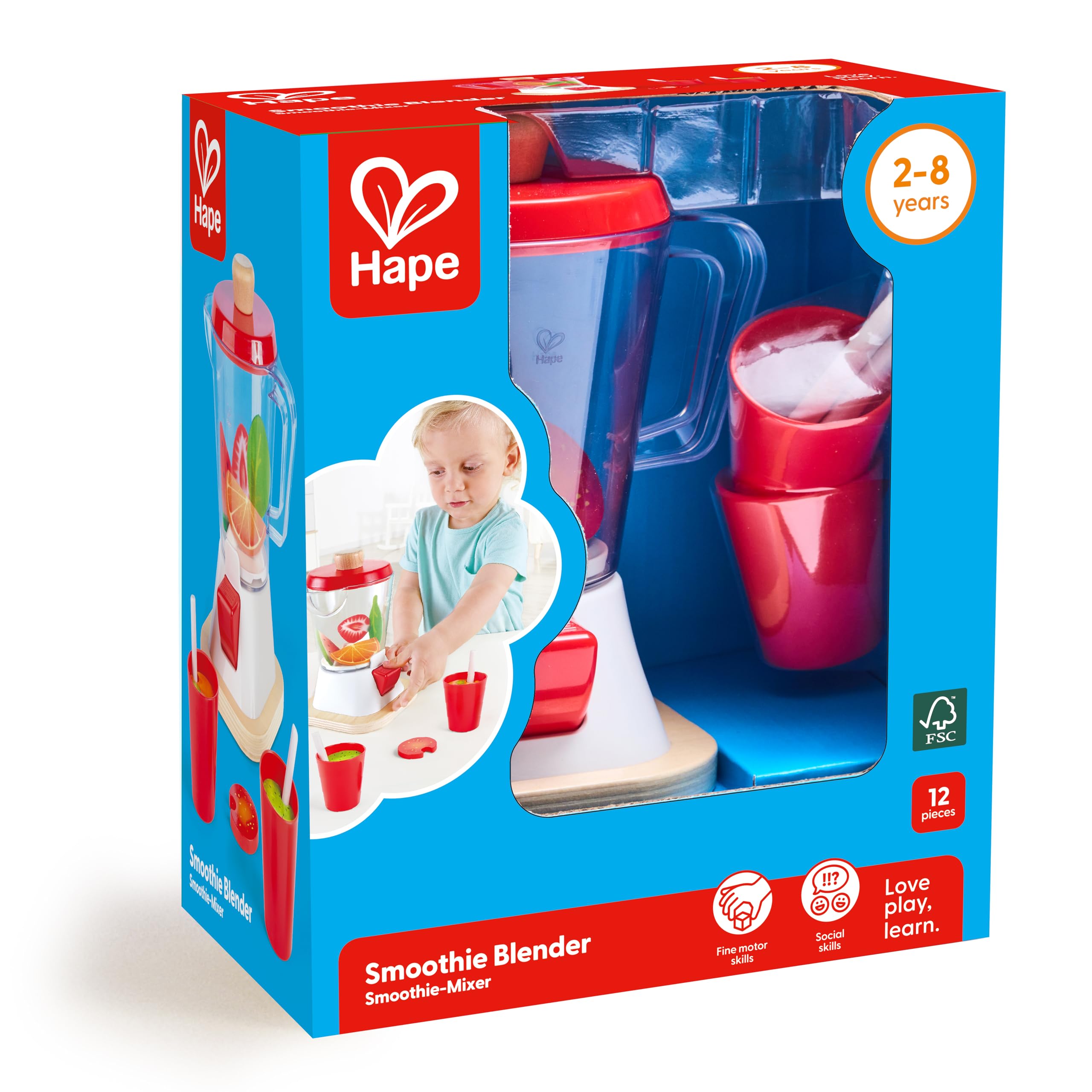 Hape safe finishes and child-safe materials ensure safe, curious exploration